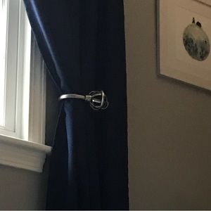 Pottery Barn Kids Satin Nickel Tie Backs